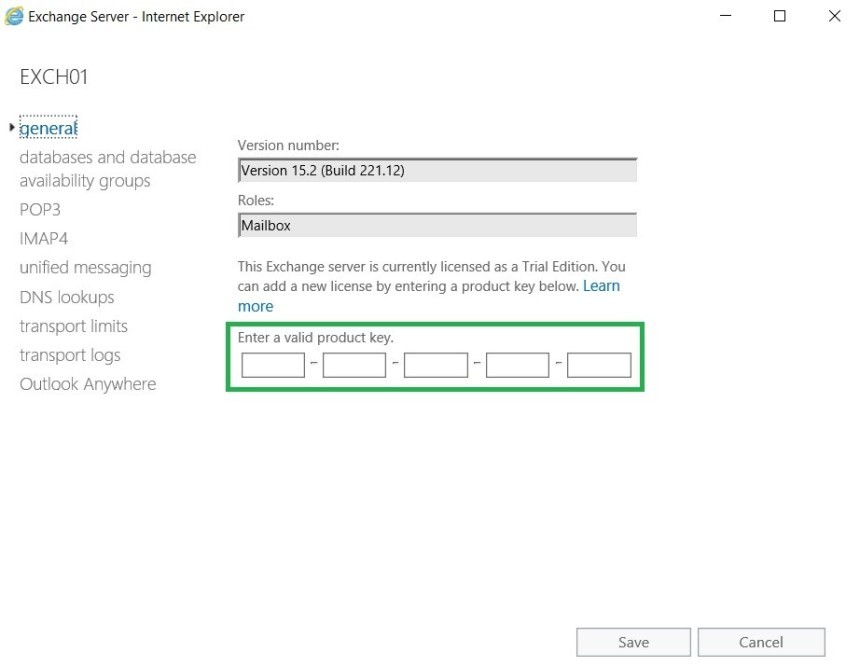 Exchange Server 2019