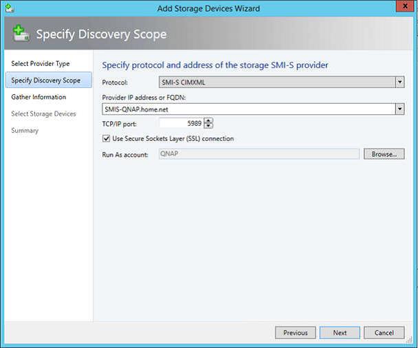 ذخیره ساز QNAP برای کلاستر Hyper-V از VMM