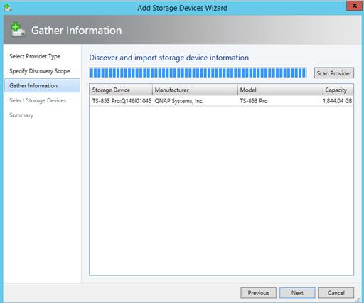 ذخیره ساز QNAP برای کلاستر Hyper-V از VMM
