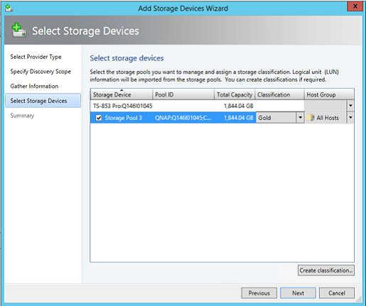 ذخیره ساز QNAP برای کلاستر Hyper-V از VMM