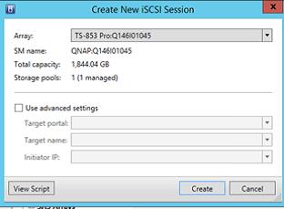 ذخیره ساز QNAP برای کلاستر Hyper-V از VMM