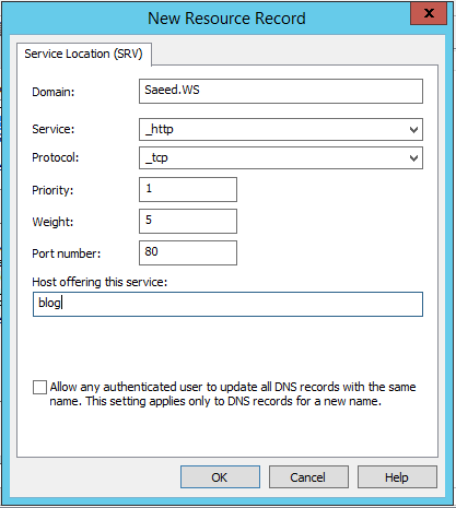رکورد SRV – Service Record چیست؟