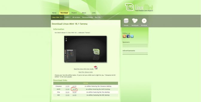 لینوکس mint 18.1 با نام ” Serena” منتشر شد