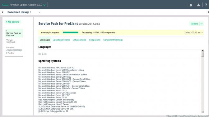 دانلود سرویس پک HPE Service Pack for ProLiant 2017.04.0