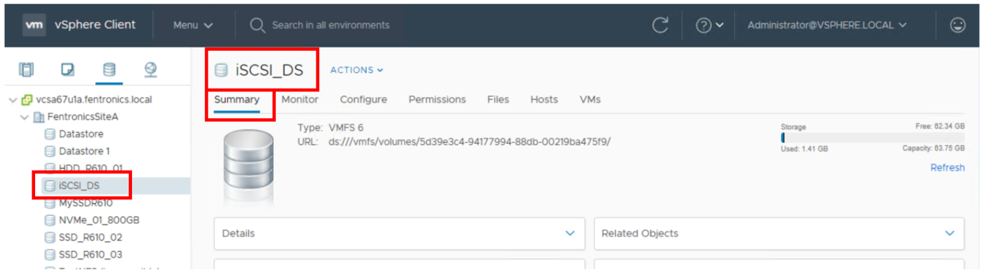 نحوه استفاده از سرور ESXi iSCSI