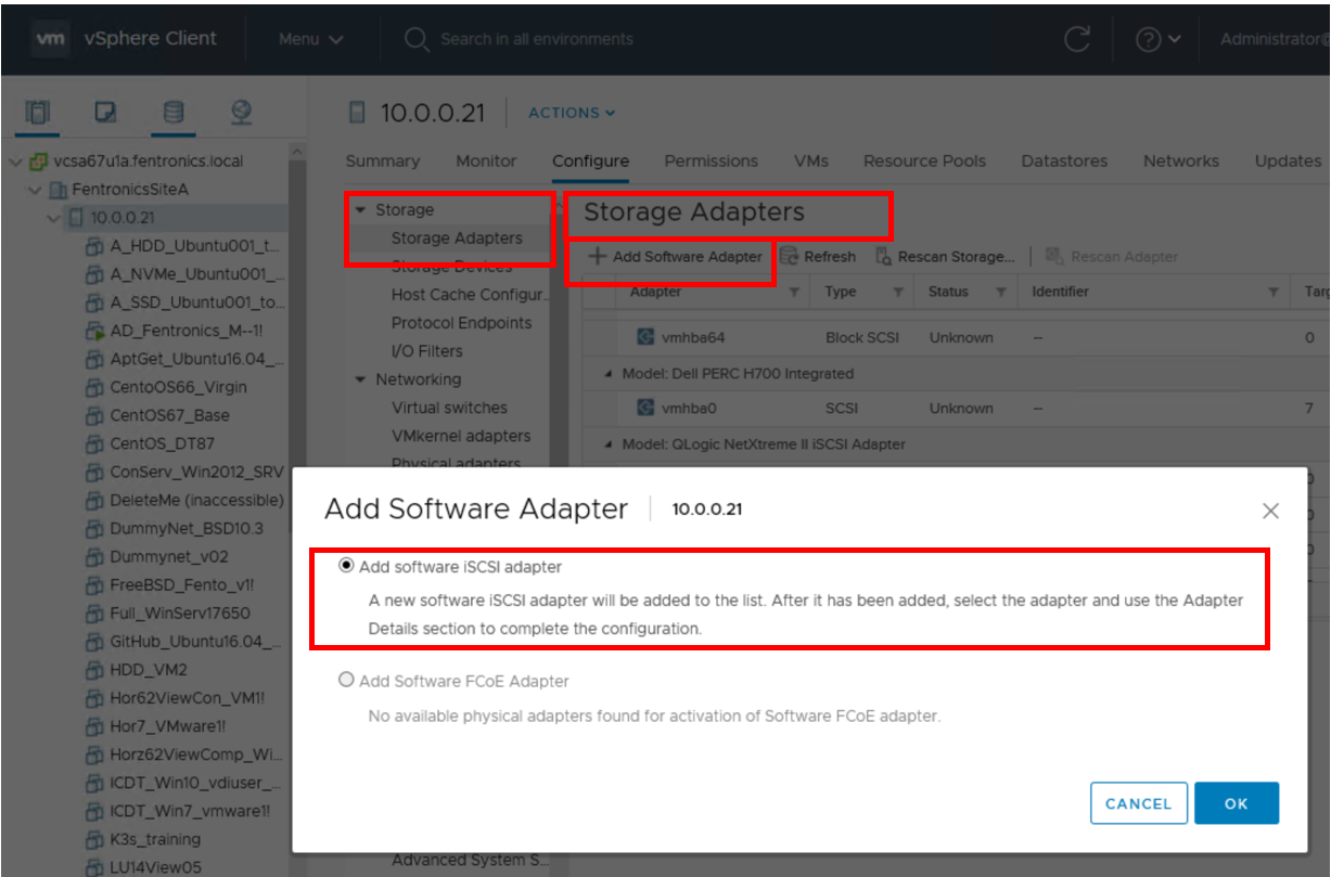 نحوه استفاده از سرور ESXi iSCSI