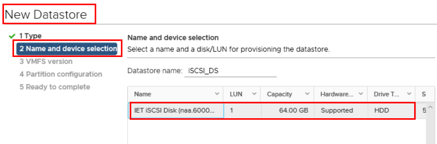نحوه استفاده از سرور ESXi iSCSI