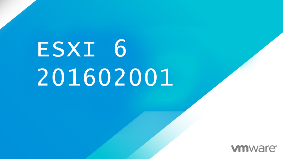 دانلود Esxi ورژن 6 پچ 201602001
