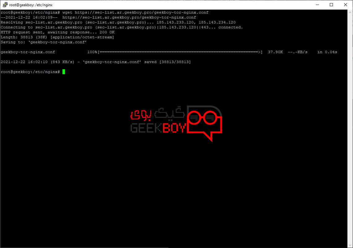  آموزش مسدود سازی شبکه تور در انجینیکس