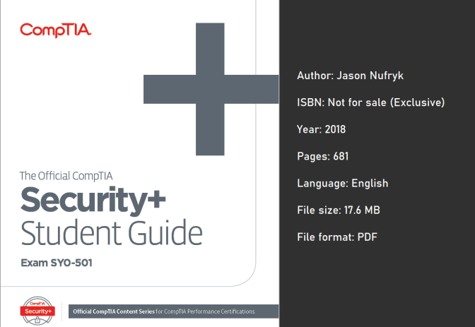 دانلود کتاب The Official CompTIA Security+ Student Guide (Exam SY0-501)