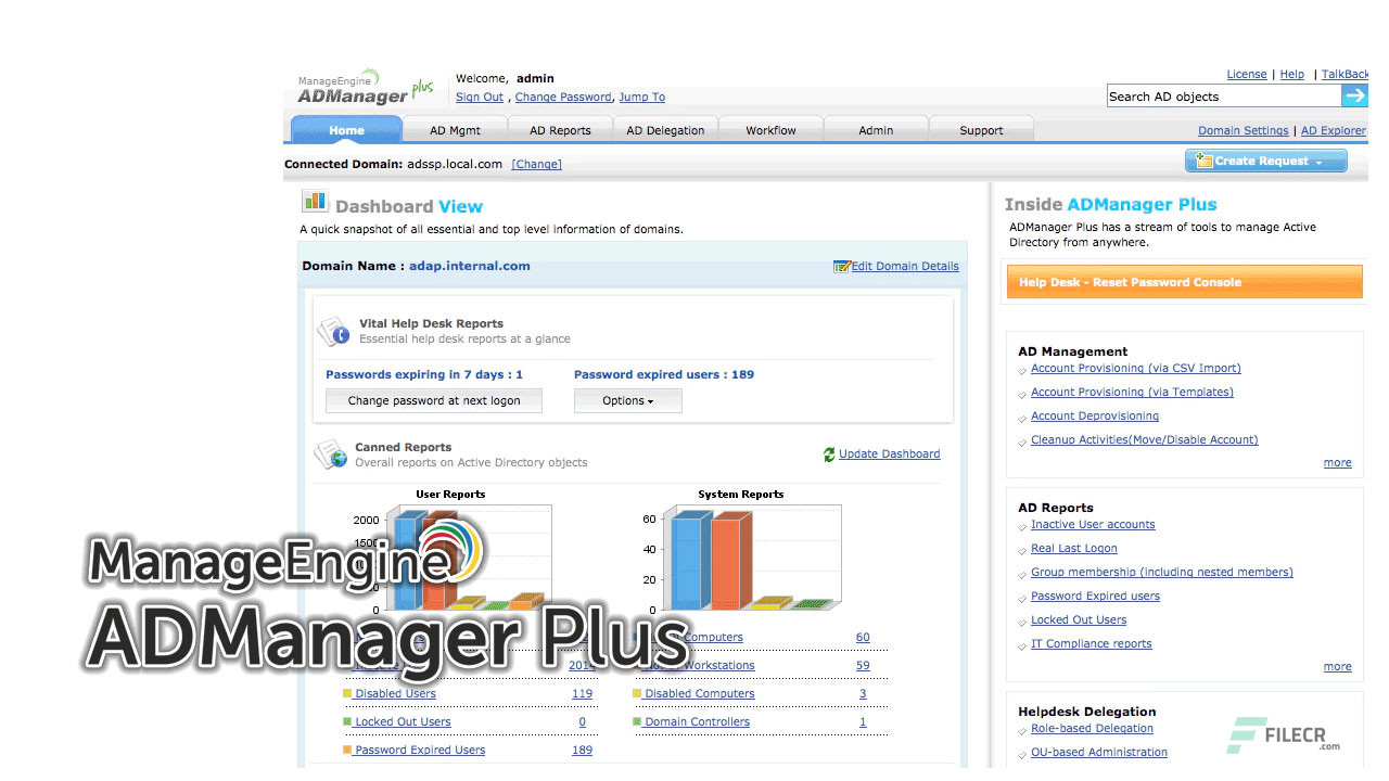 ManageEngine ADManager Plus 7.1